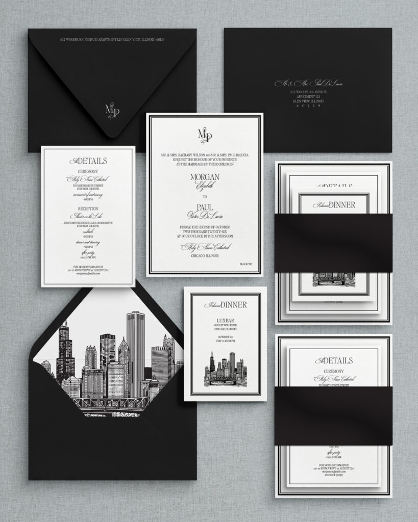 luxury wedding stationery designer; custom wedding invitations; wedding invitation design; Paper Ink Designs; 2027 Wedding Invitation Trends